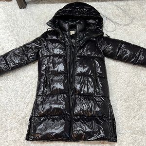 MICHAEL KORS High-Shine Puffer Long Jacket